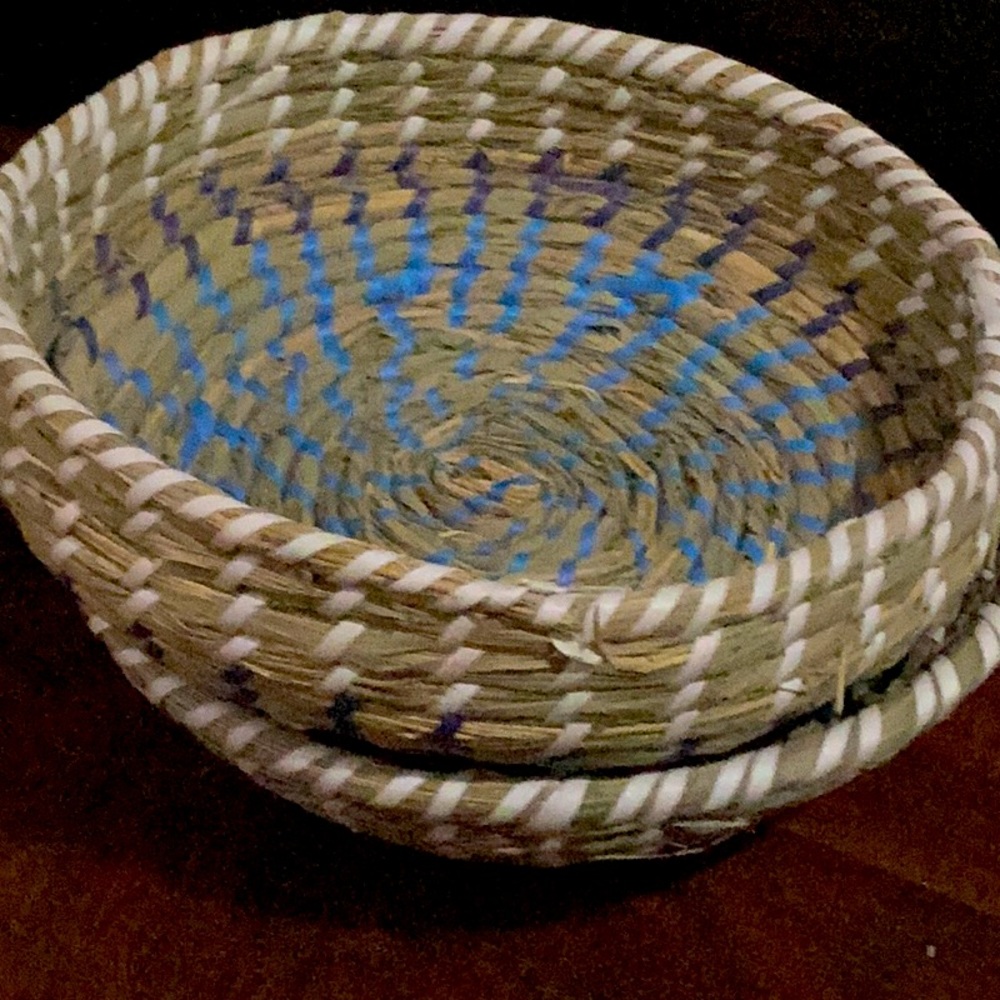 Tightly woven baskets.
